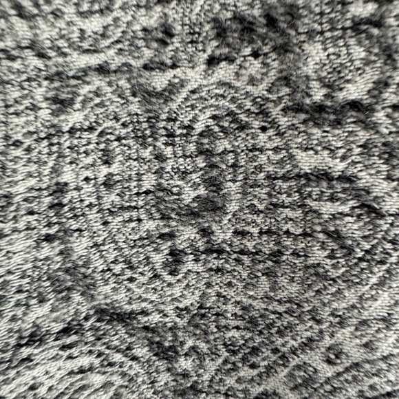 WORTH PETITE Charcoal Gray White Paisley Print WOOL Car Coat SZ L - Picture 6 of 7